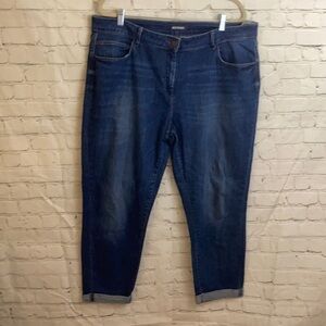 M&S boyfriend jeans with rolled hem
